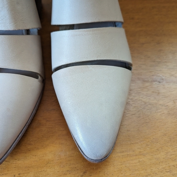 Elana Lachi Leather Western Cut-out Boots Grey Boho - Picture 6 of 16